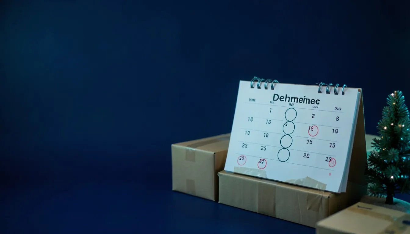 Fechas límite para enviar a FBA en Navidad 2026